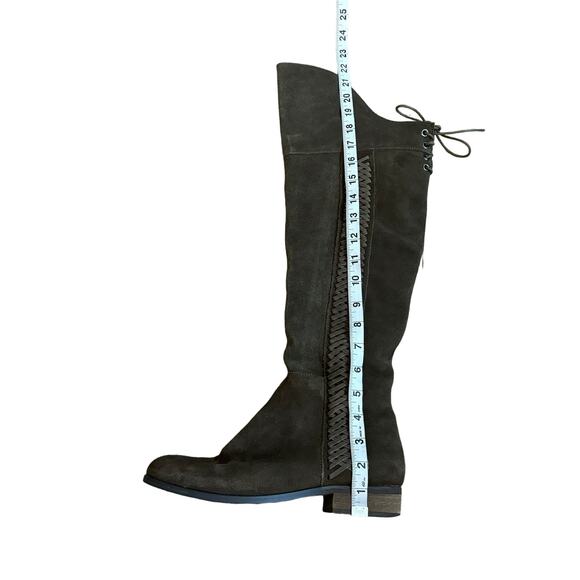 Sbicca Gusto Khaki Suede OTK Boots Boho Western Nasty Gal Collab 7.5 - Picture 9 of 9